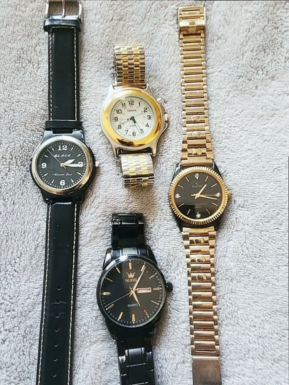 Men’s 4 Watch Bundle – Heavily flawed – Needs Batteries